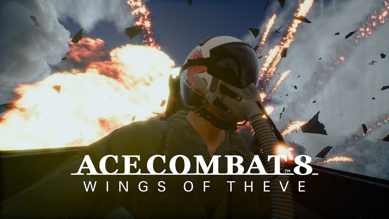 Ace Combat 8: Wings of Theve key art from Bandai Namco. Gaming desk on the Deluxe early-access calendar.
