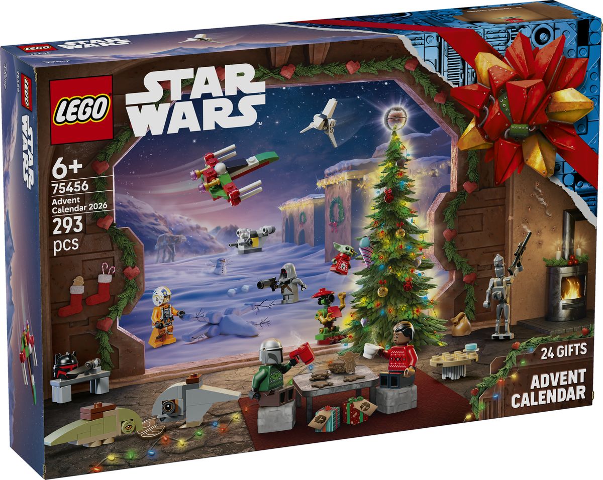 Official LEGO Star Wars Advent Calendar 2026 (75456) box still. The LEGO Group.