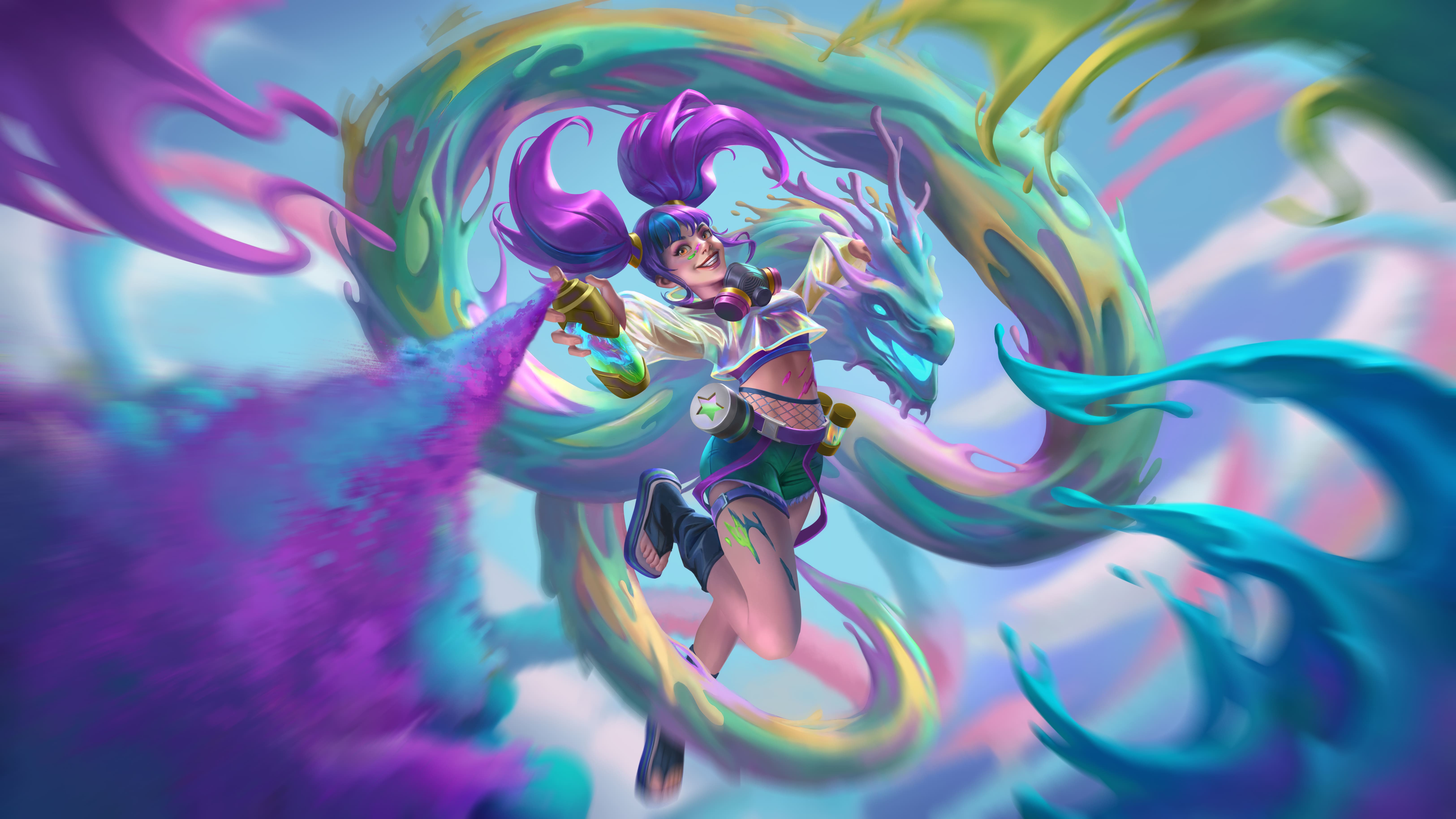 Official Altered TCG key art: heroes Kojo and Nevenka travel the Tumult with faction companions in Equinox's bright post-Confluence world. Equinox / Asmodee, via Arcader and Polygon.