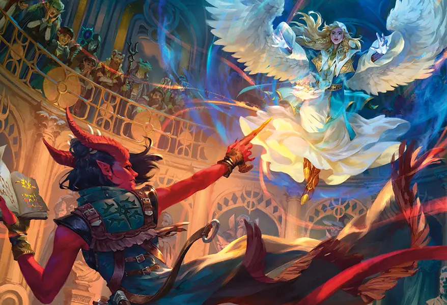 Official Wizards WPN product art for Arcana Unleashed: the Season of Magic options book whose LGS early access began September 1, 2026 ahead of the September 15 wide release.