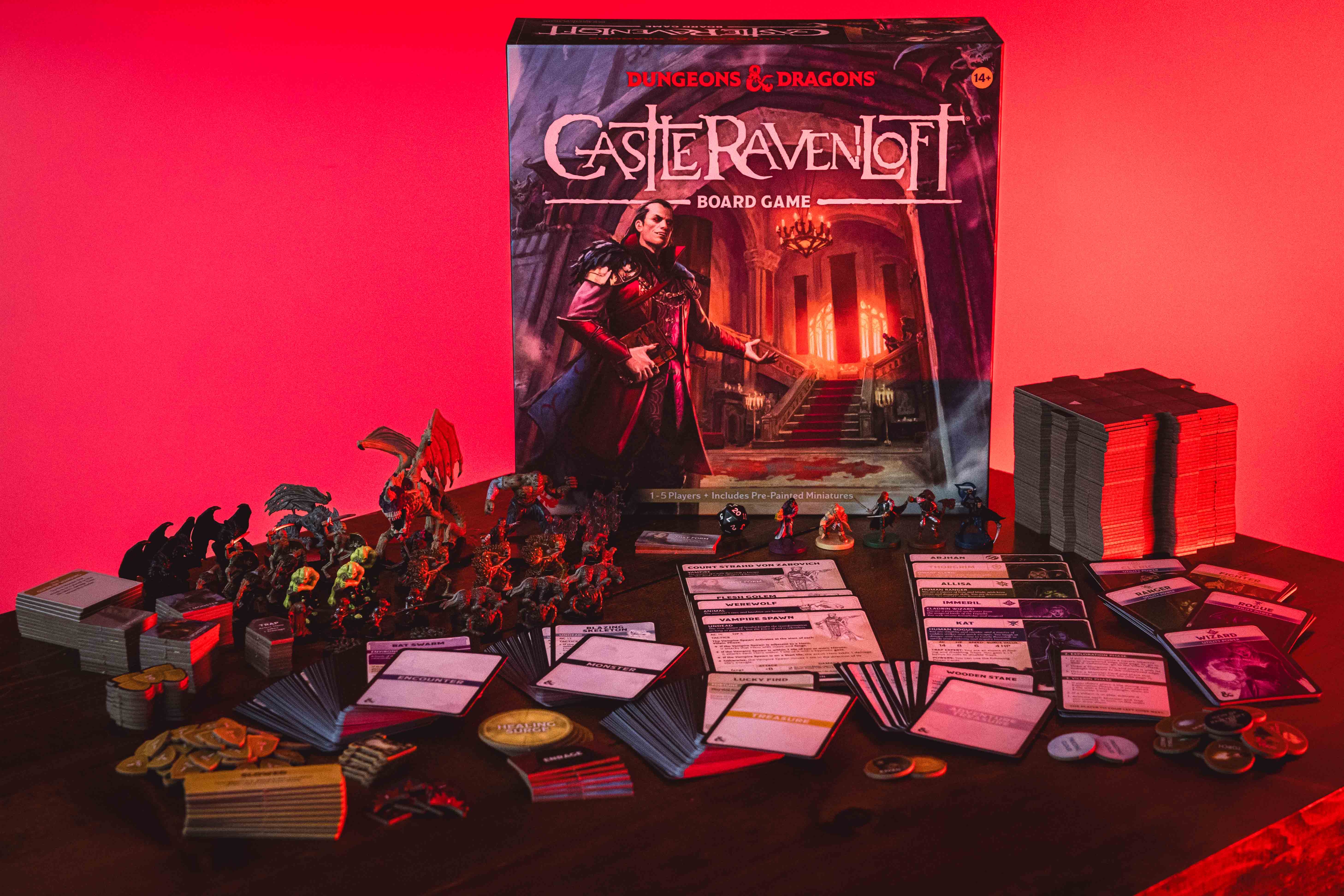 Official Renegade Game Studios key art for the returning Dungeons & Dragons: Castle Ravenloft Board Game, the 2010 cooperative classic scheduled for a February 2027 rerelease in Standard and Premium editions.