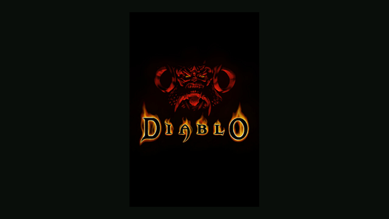 Diablo (1996) cover art, pillarboxed for web. Blizzard Entertainment / Wikimedia Commons.