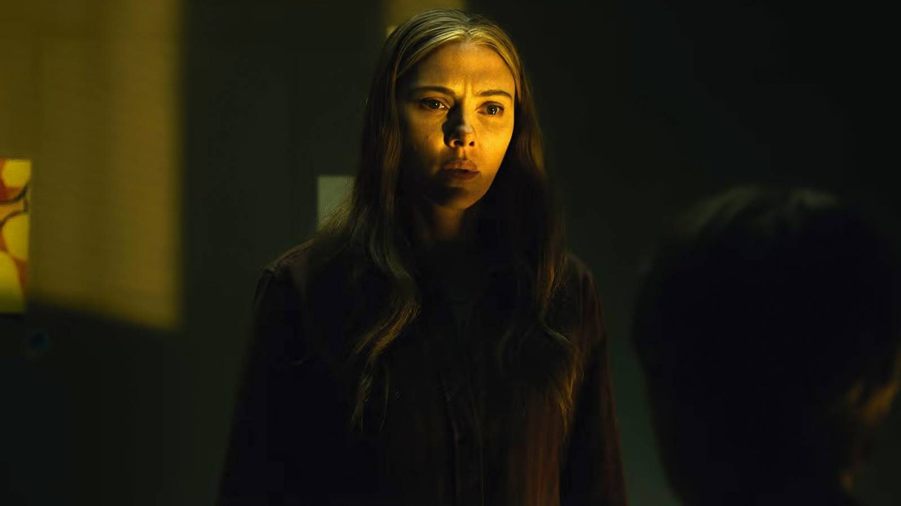 Scarlett Johansson as Julie Miller in the first trailer for The Exorcist: Martyrs (Universal Pictures).
