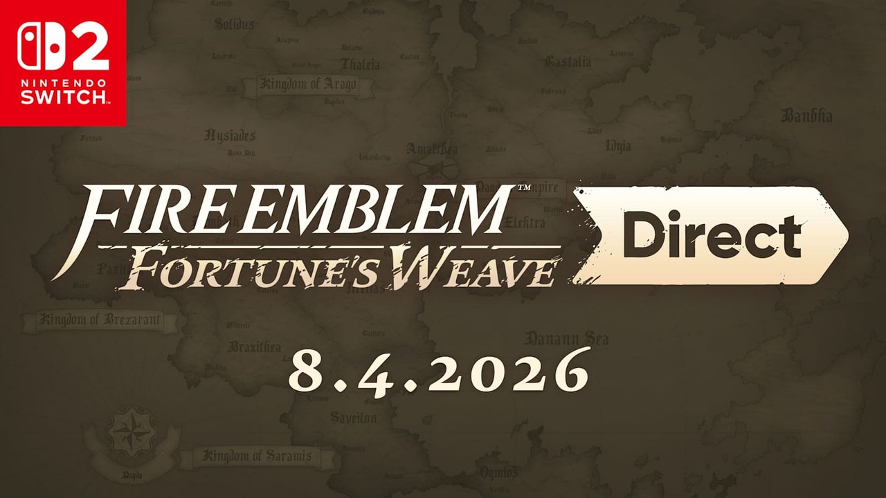 Fire Emblem: Fortune's Weave key art (Nintendo / Intelligent Systems). Reviews/Games launch-day filing.