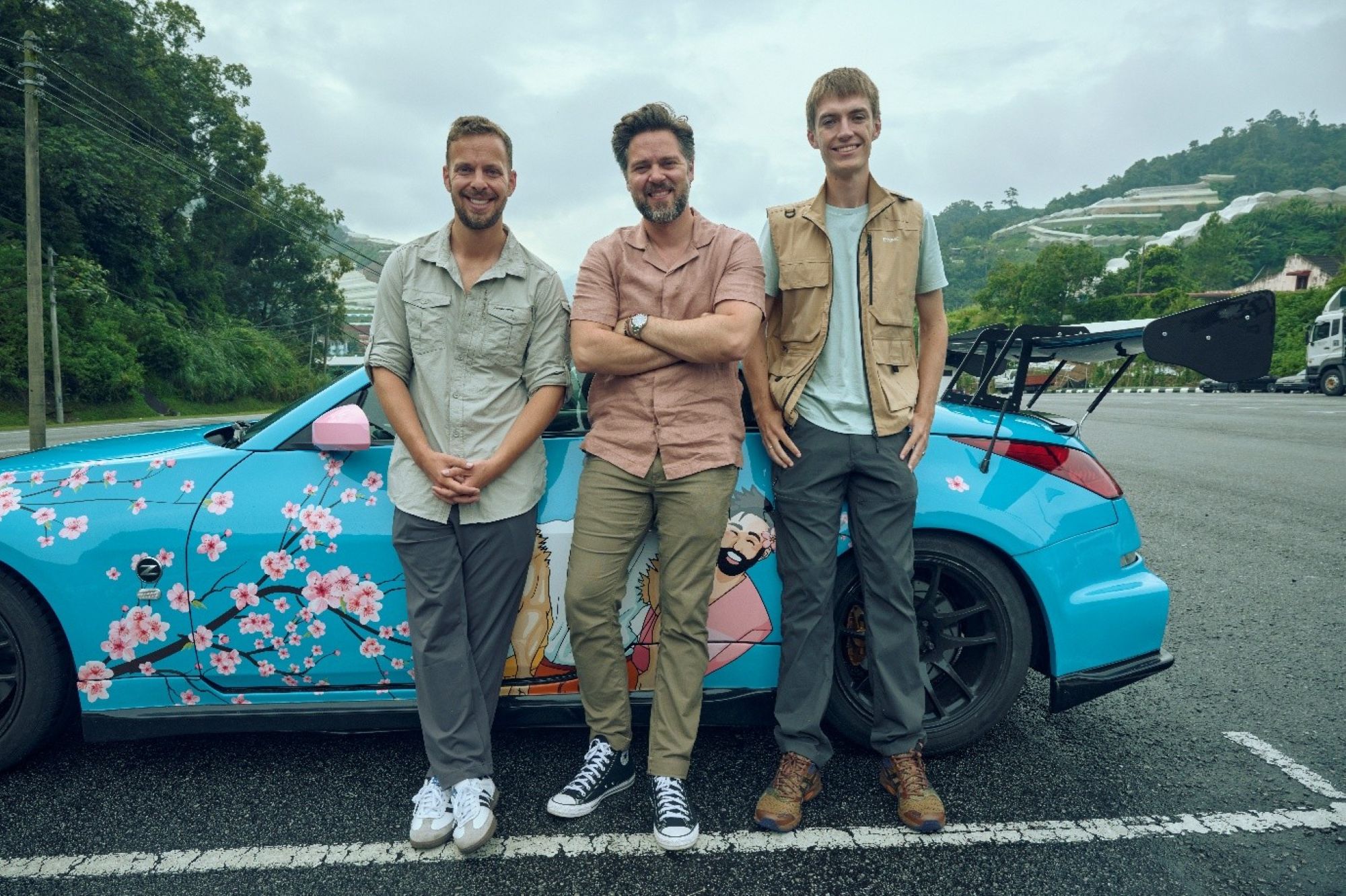 Official Prime Video still of The Grand Tour's new presenting trio. Prime Video / About Amazon.