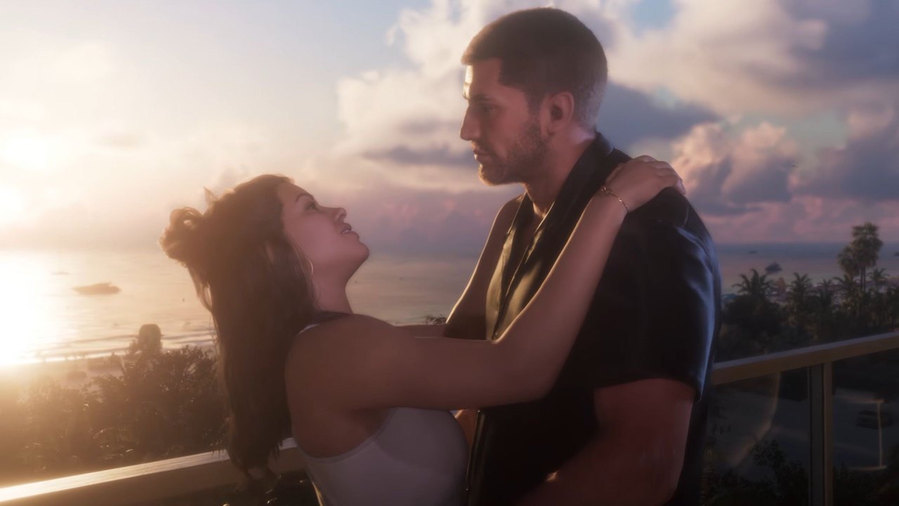 Jason and Lucia in a Grand Theft Auto VI still (Rockstar Games, via PC Gamer).