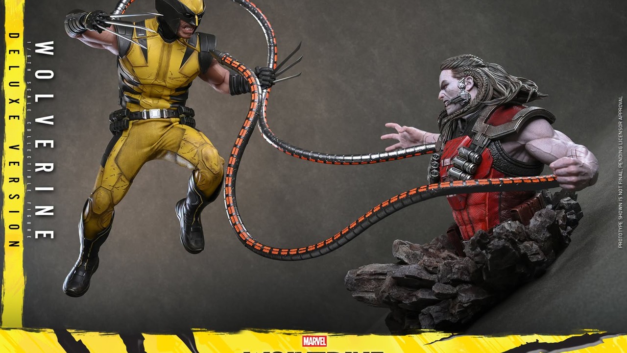 Hot Toys Marvel's Wolverine video-game figure (Hot Toys / Toyark coverage). Sixth-scale shelf bait beside the PS5 launch.