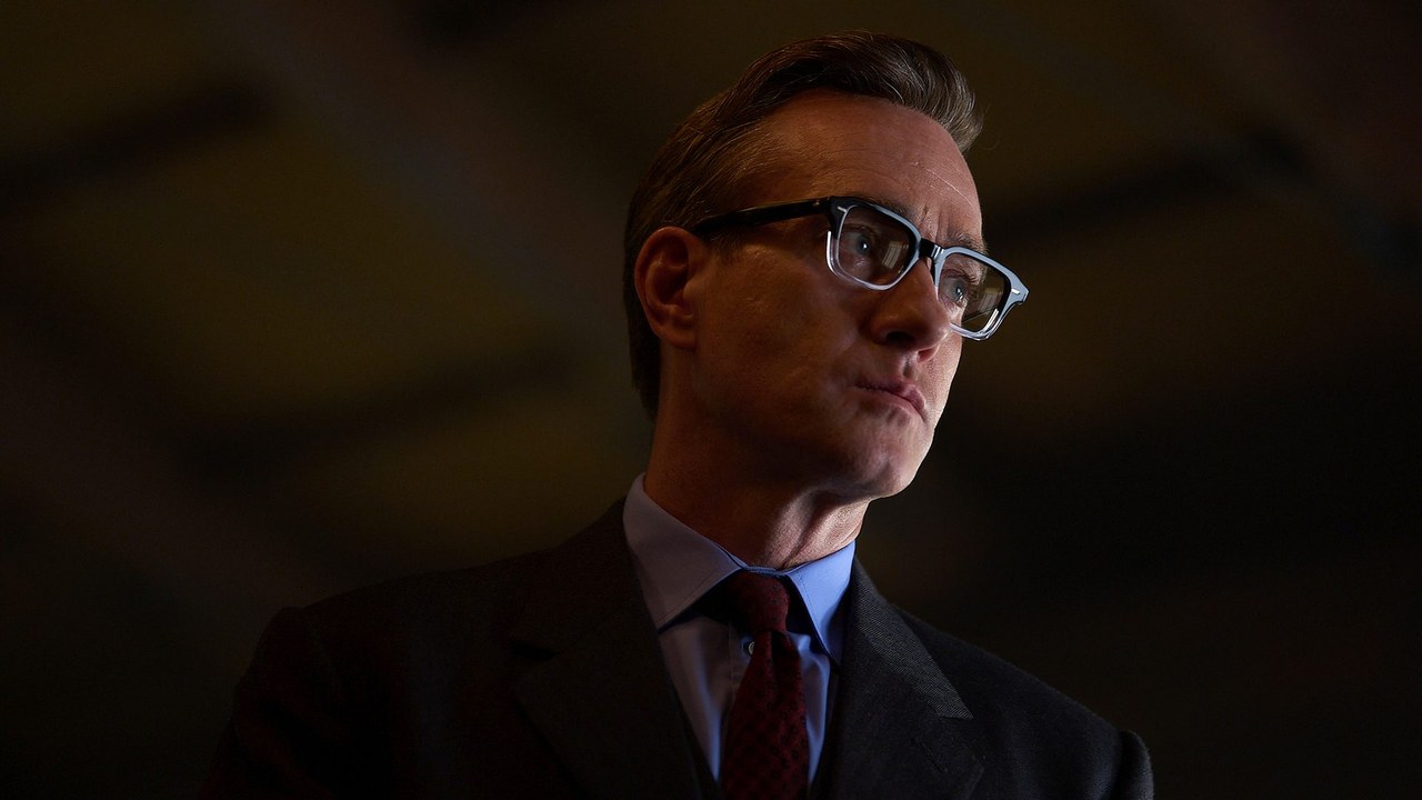 Matthew Macfadyen as George Smiley in Legacy of Spies (The Ink Factory / Des Willie via BBC Media Centre). TV desk on the first-look drop.
