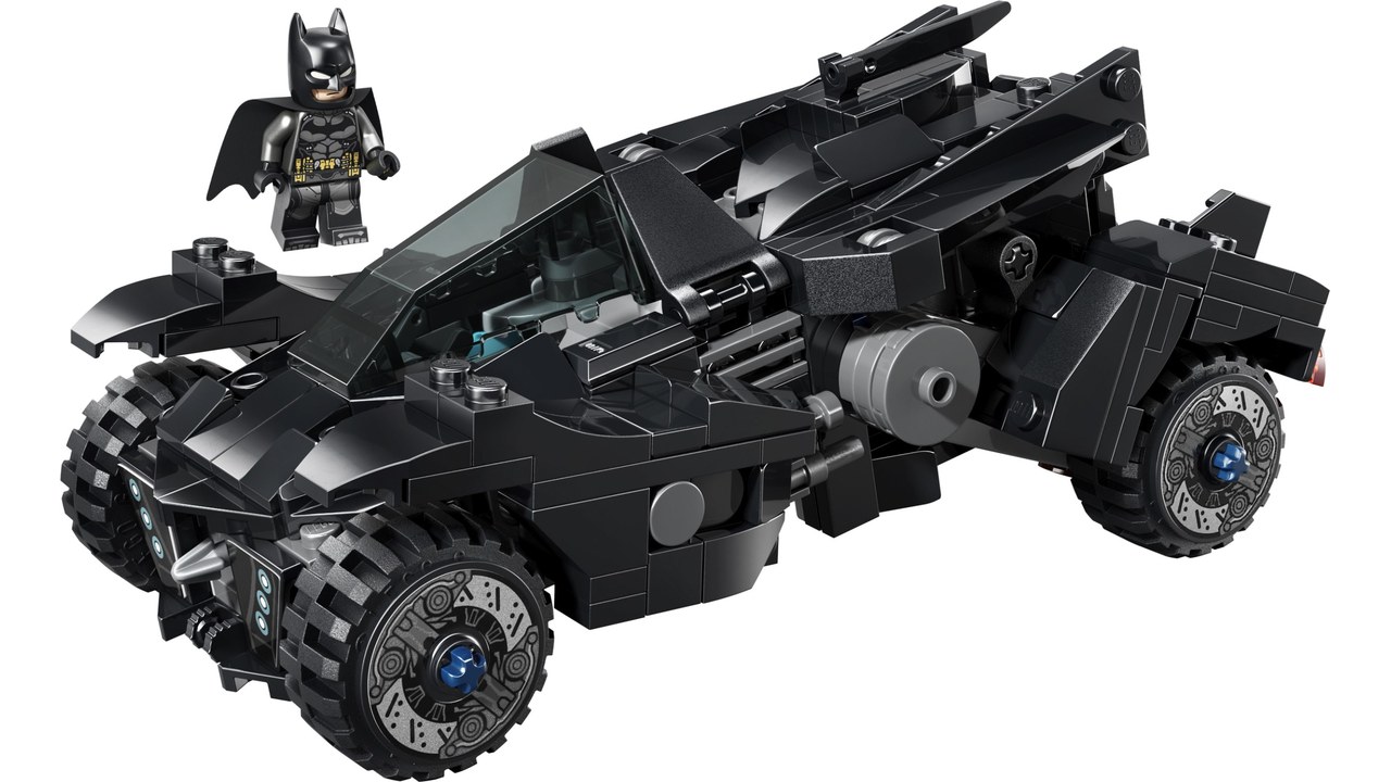 LEGO 67009 Arkham Batman Batmobile, $29.99 and 317 pieces, due January 1, 2027 (LEGO Group, via Brickset).