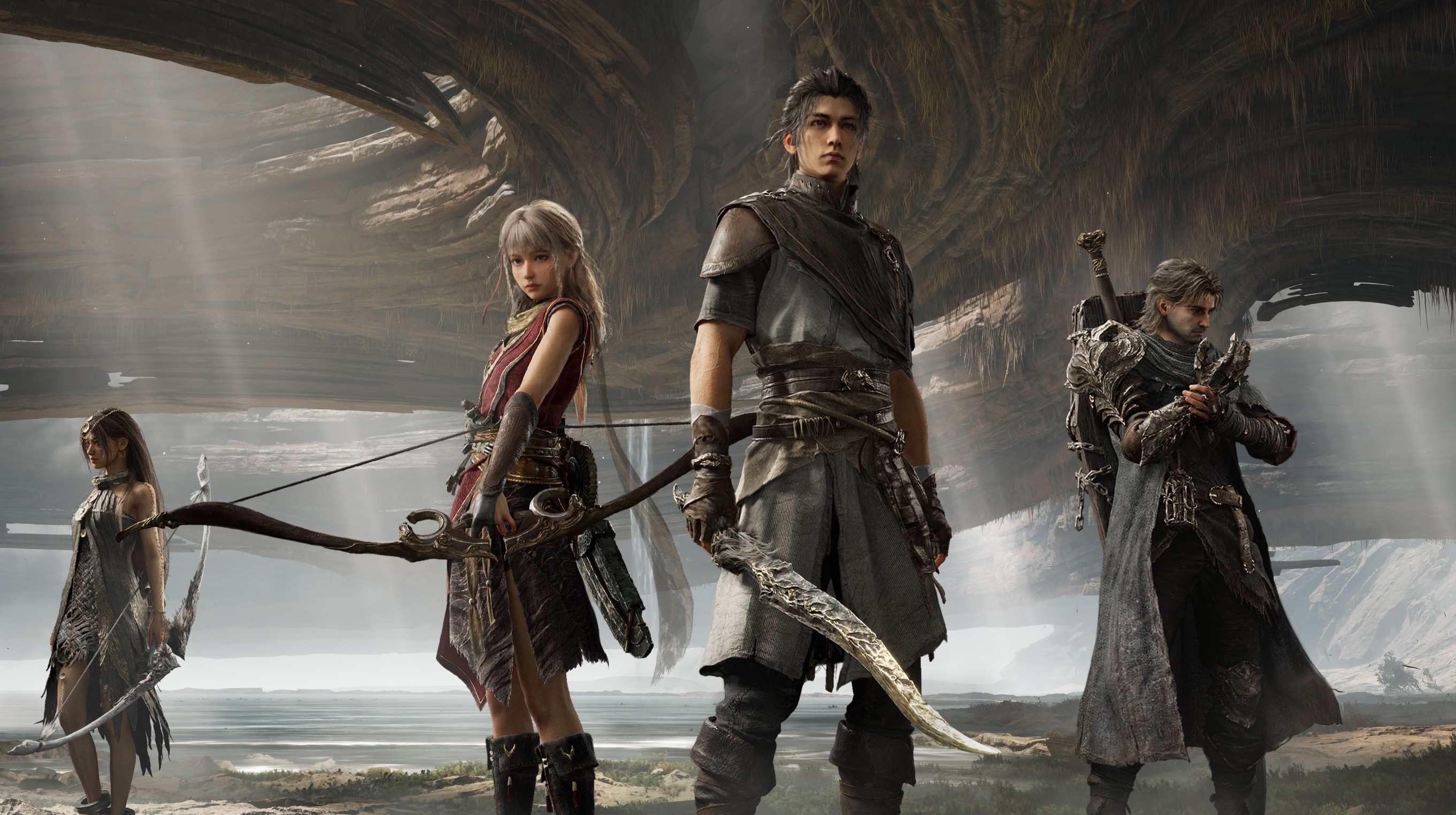 Official Nodusfall key art of a four-Weaver squad on a mythic continent. HoYoverse, via PC Gamer.