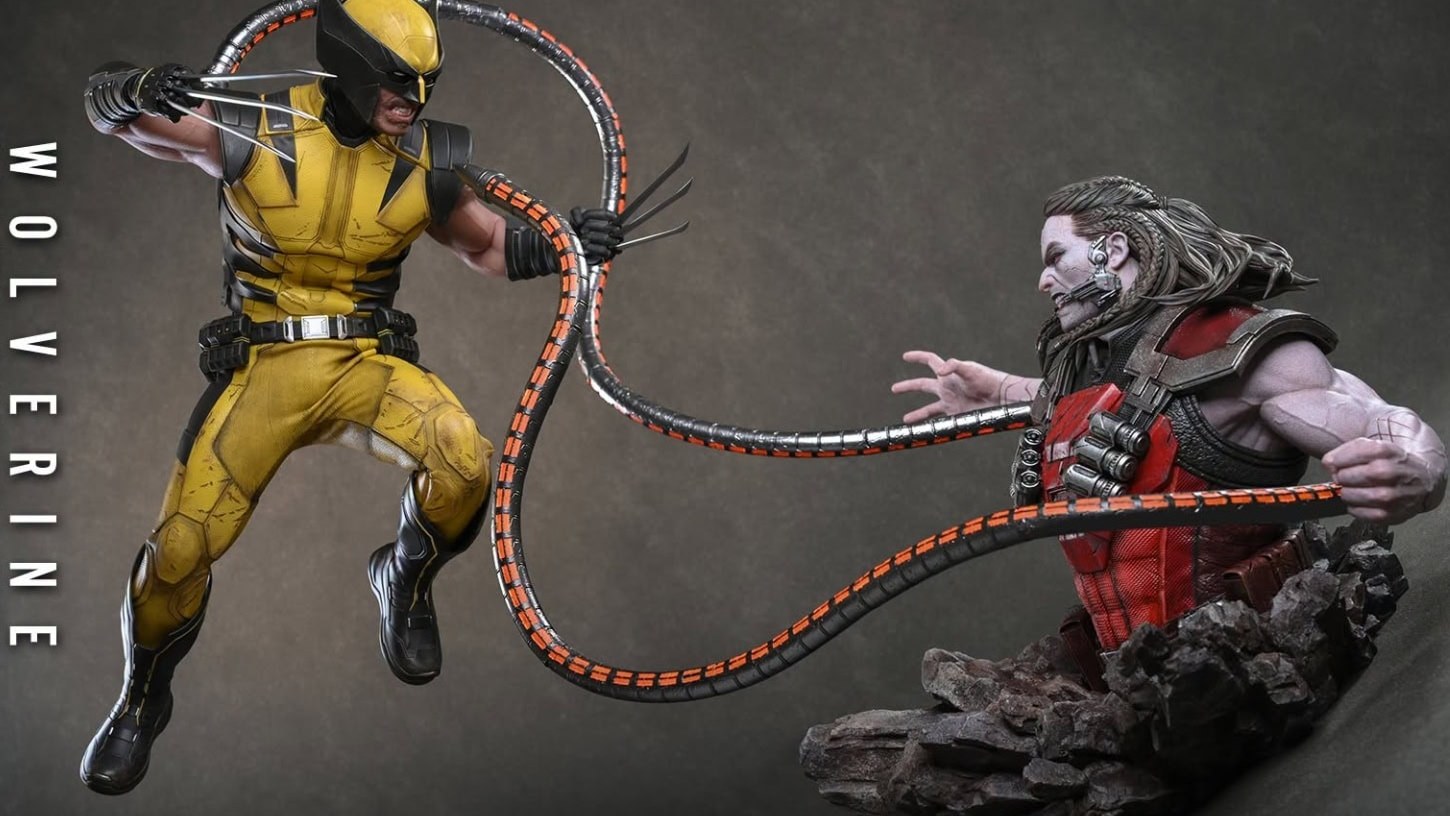 Hot Toys deluxe Marvel's Wolverine with Omega Red diorama base. Hot Toys / coverage still.