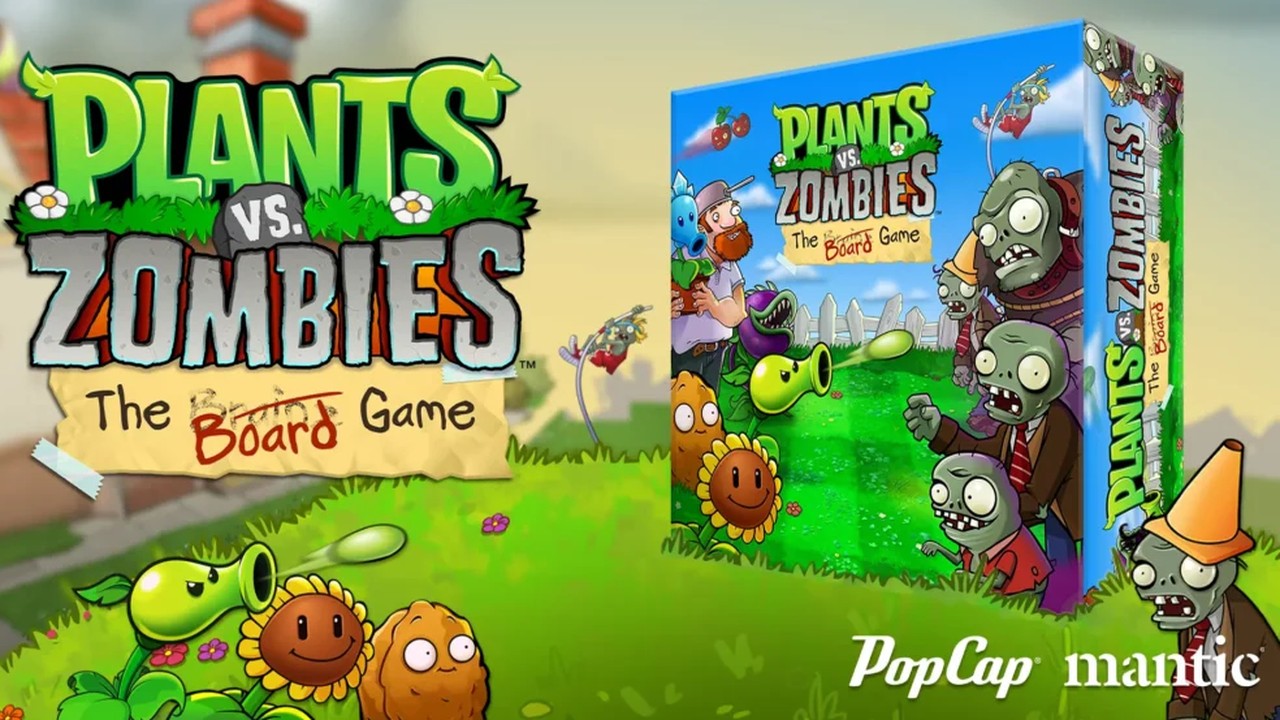 Plants vs. Zombies board game key art (Mantic). Nineteen days to Kickstarter.