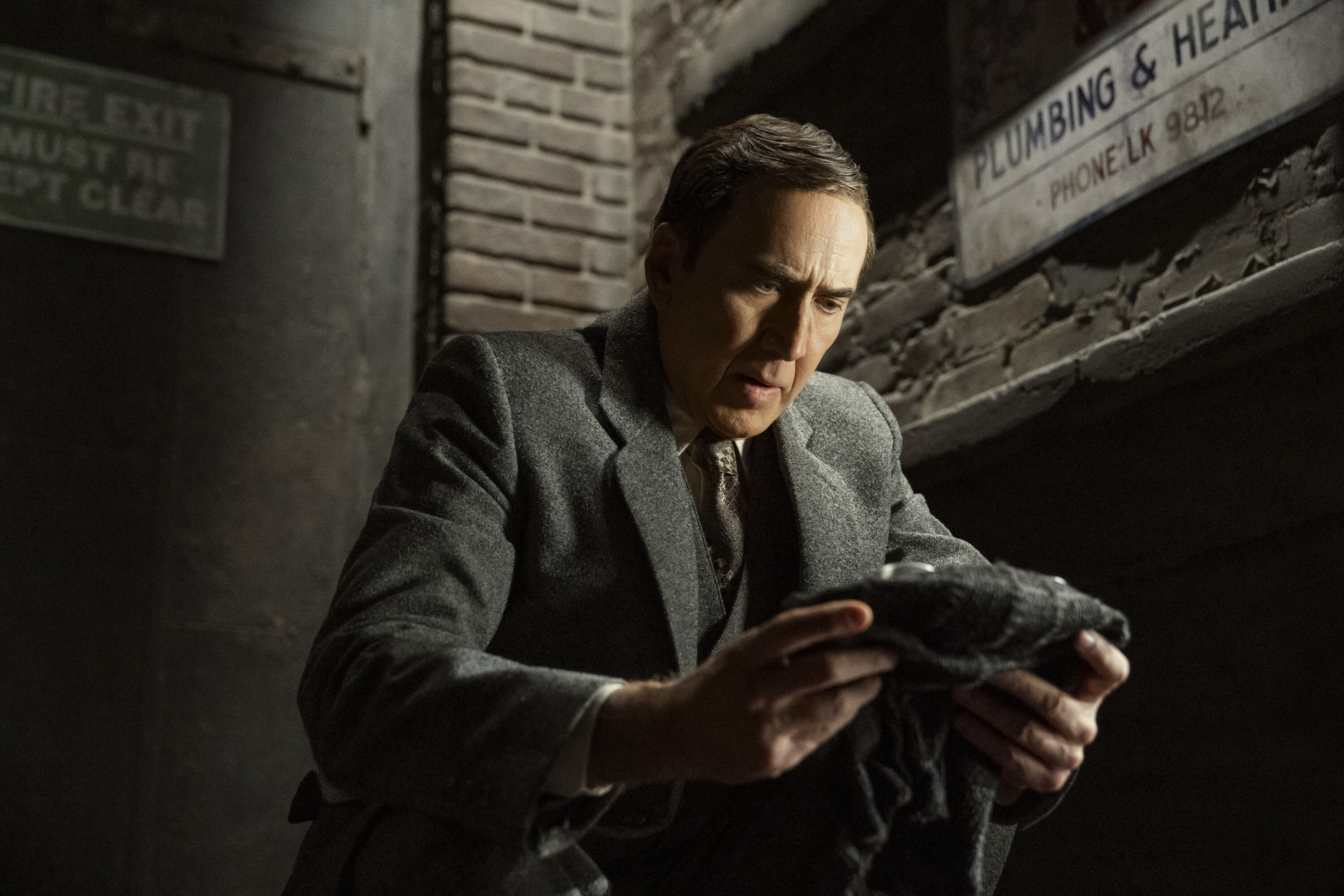 Official still of Nicolas Cage as Ben Reilly / The Spider in Spider-Noir. Courtesy Prime Video / Variety. Cancellation grades desk, September 2026.