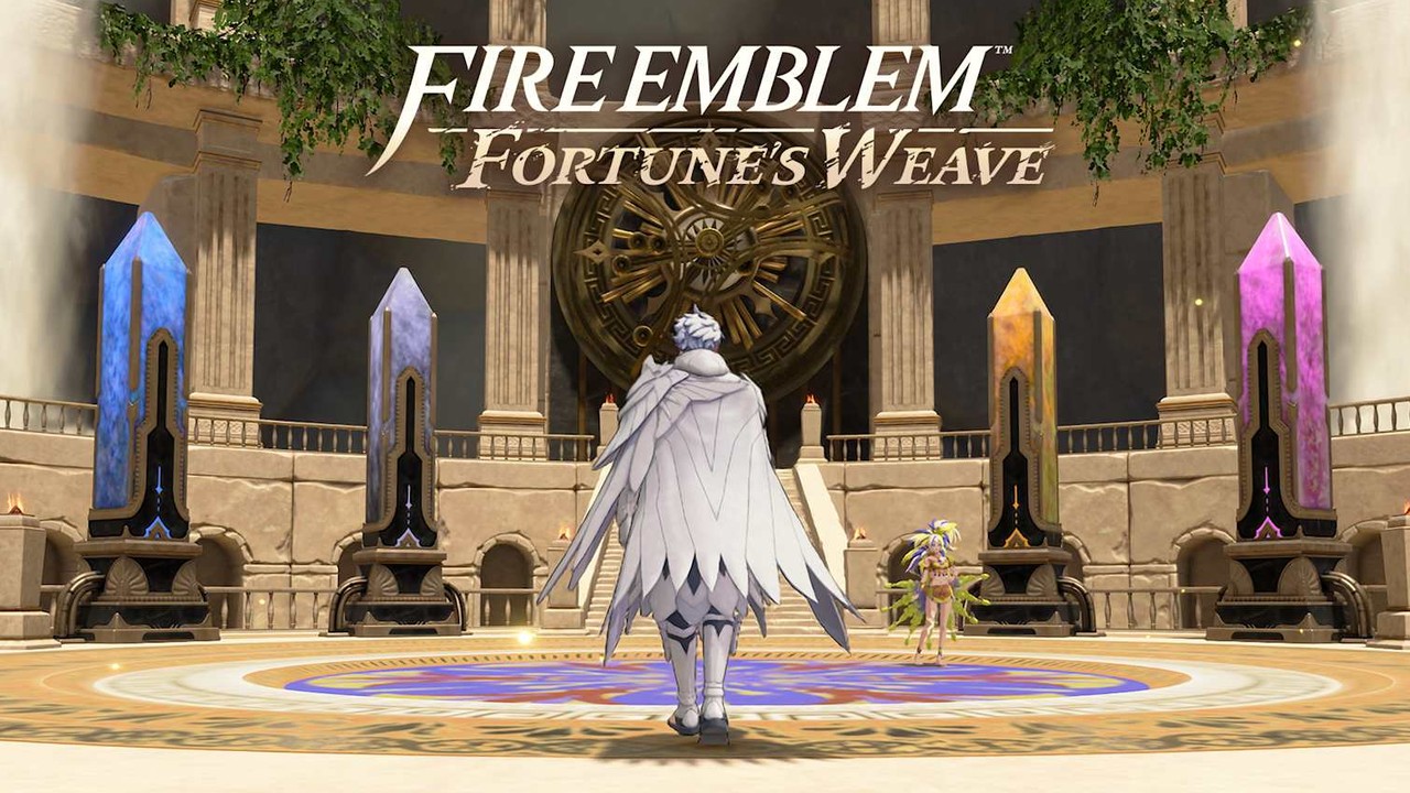 Fire Emblem: Fortune's Weave mood still (Nintendo / Intelligent Systems). Monday Switch 2 backlog energy after last week's carts.