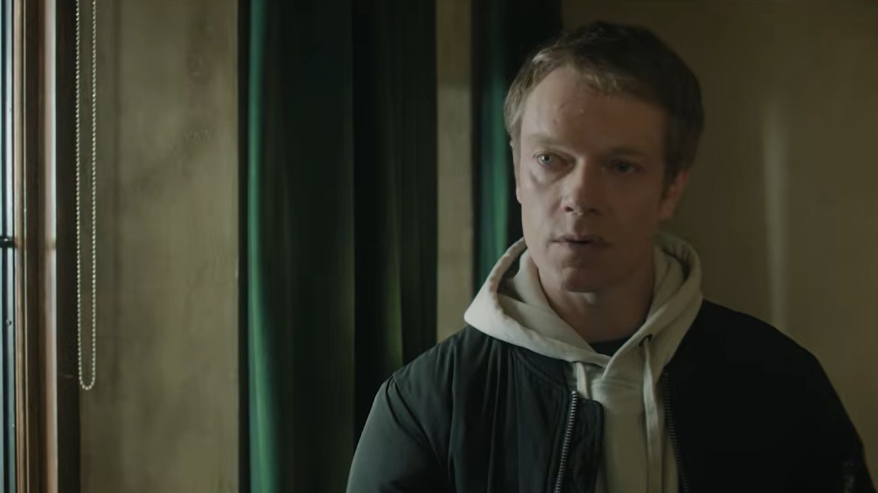 Alfie Allen as Nolan Reeves in The Institute season 2 trailer (MGM+, frame via Deadline).