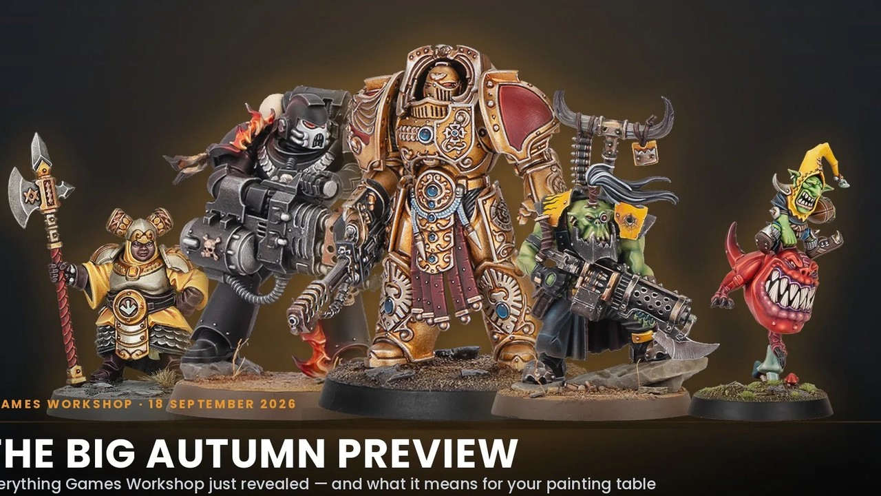 Warhammer Tone Pro paint range still (Games Workshop). Five days from try-in-store start September 26.