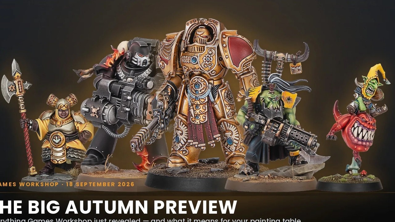 Warhammer Tone Pro paint system mood (Games Workshop). Product Launches four days from try-in shops ~Sep 26.