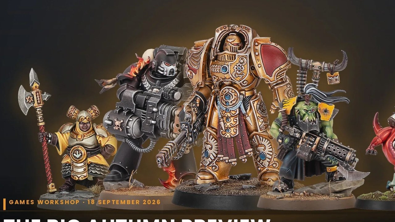 Warhammer Tone Pro / Autumn Preview paint system imagery (Games Workshop). Shops September 26; six days from Sunday.