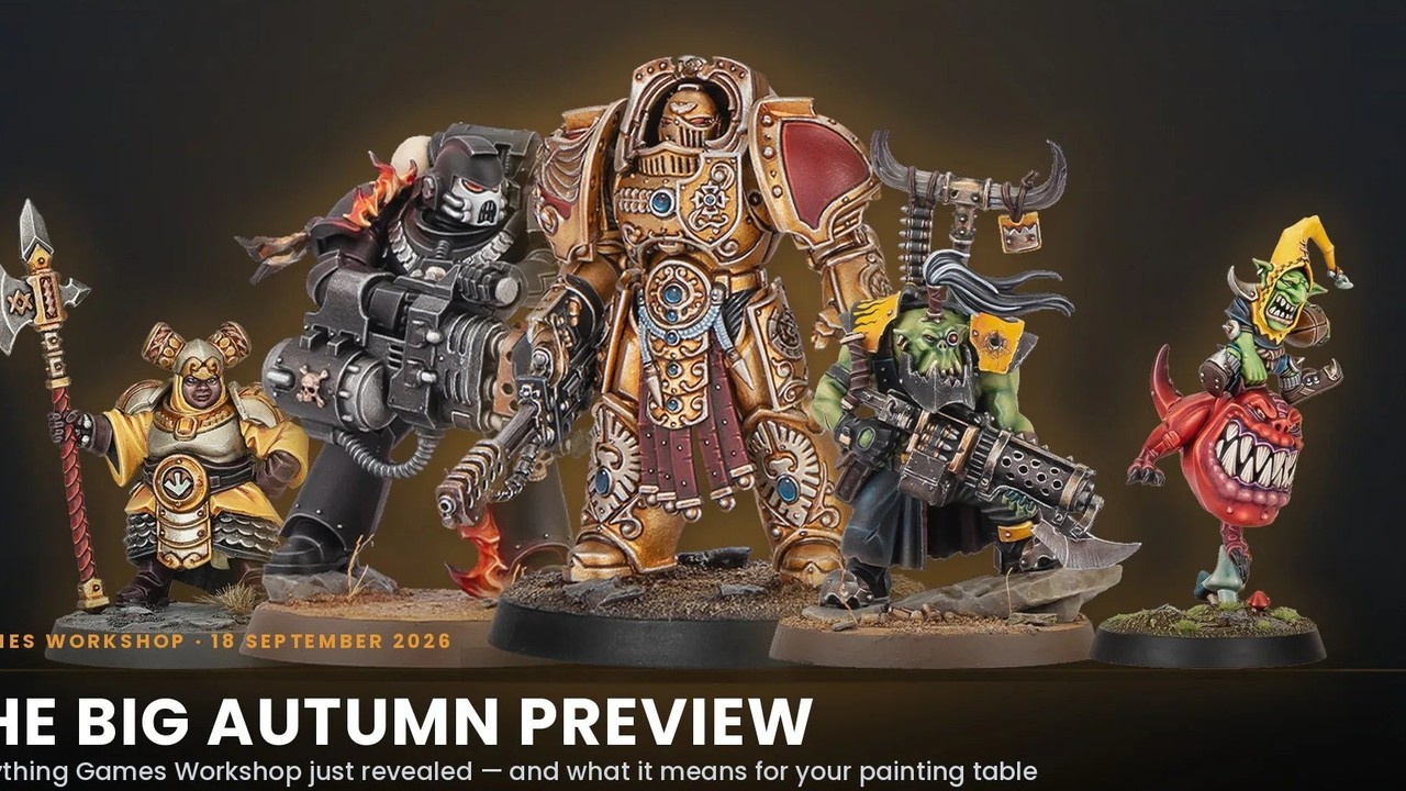 Warhammer Tone Pro paint range still (Games Workshop). Three days to try-in shops around September 26.