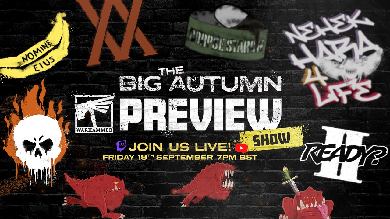 Warhammer Big Autumn Preview 2026 invite art (Games Workshop / Warhammer Community). Streams Friday September 18 at 7 p.m. BST.