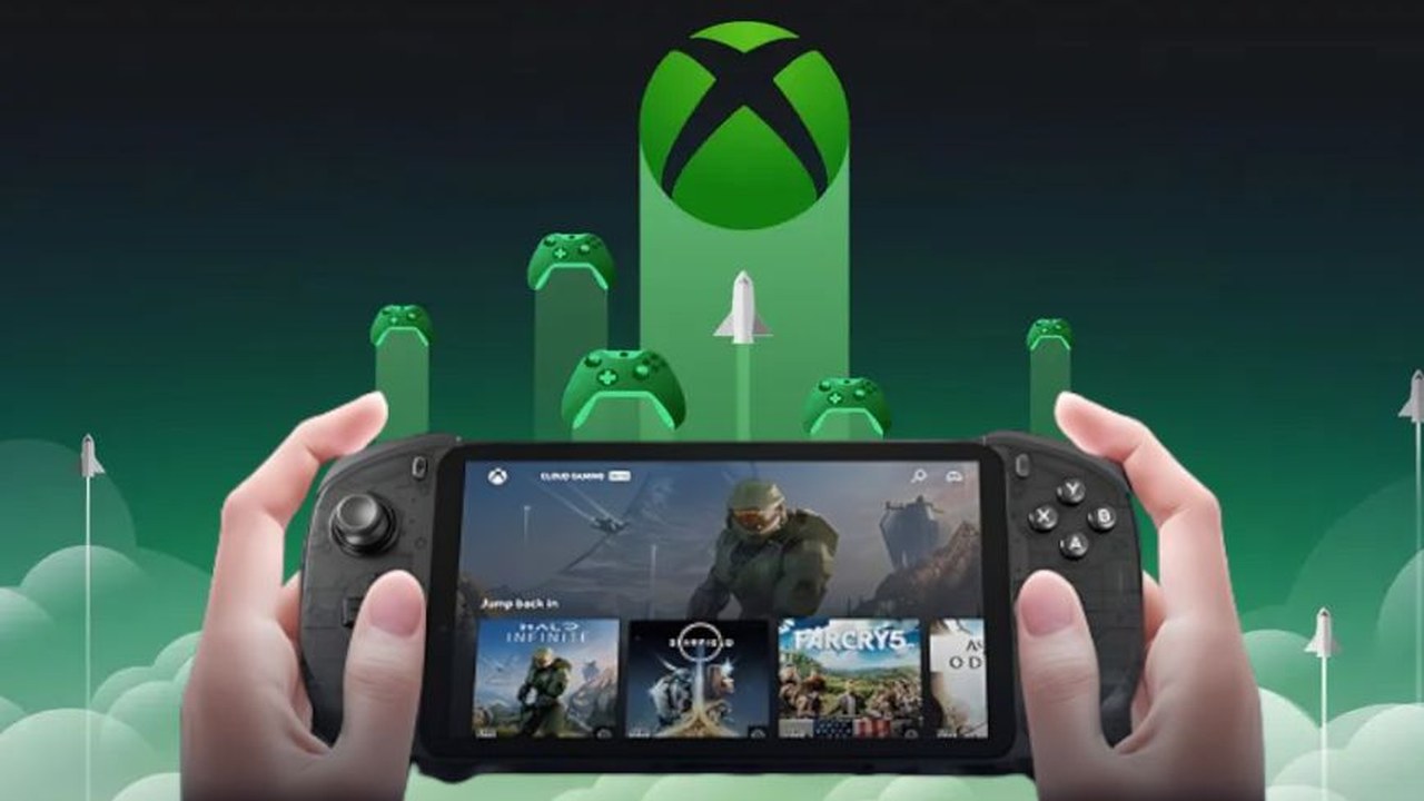 Xbox Cloud Gaming on a handheld controller setup (Microsoft, via Windows Central).